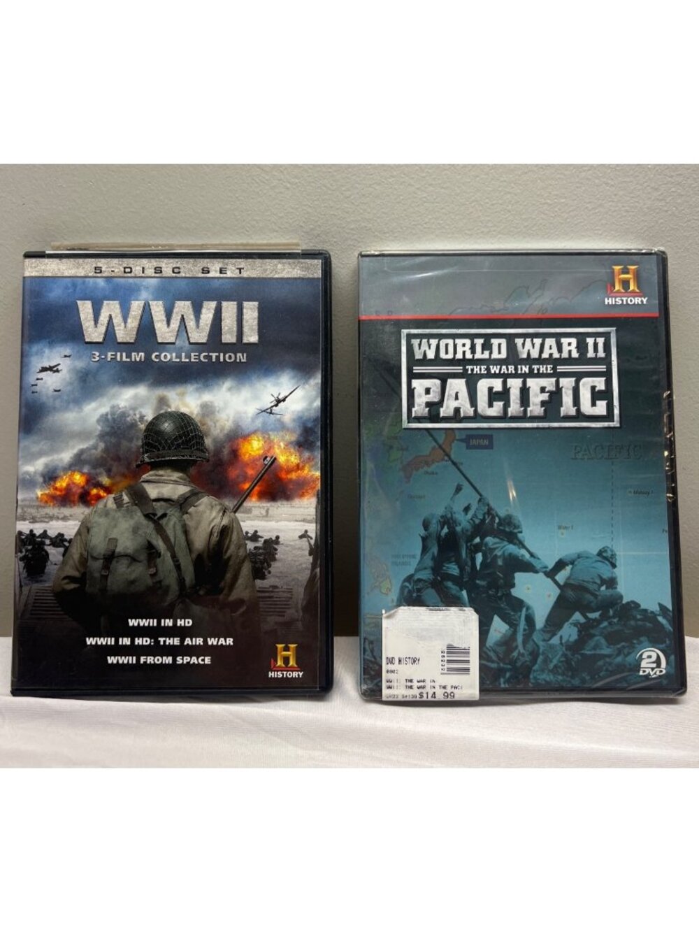 WWII 3 Film Collection War in the Pacific DVDs History Channel Original Footage